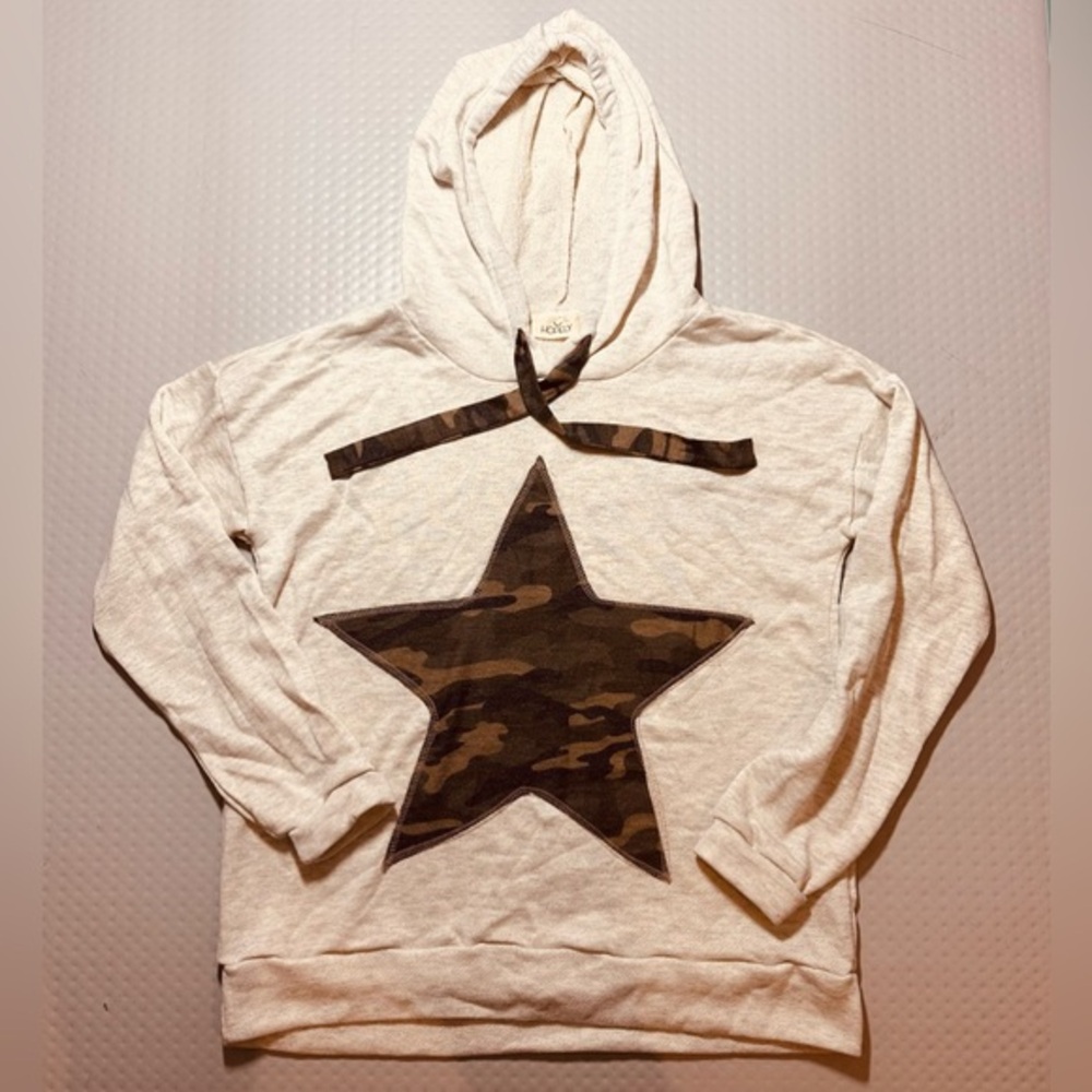 Hopely star hoodie‎ summer bathing suit coverup get dry oversized Medium NWOT